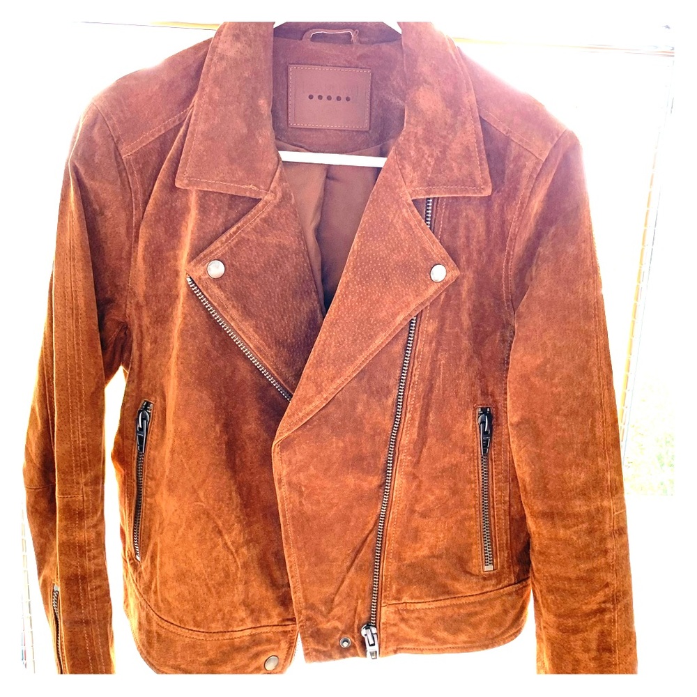 Blank nyc cognac suede  jacket size medium